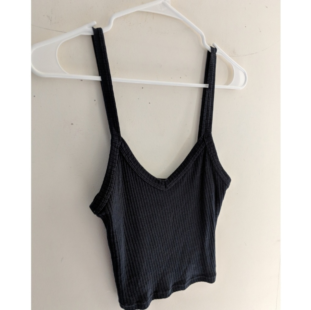 Topshop Ribbed Crop Tank